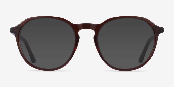 Halcyon Dark Brown AcetateEyeglass Frames from EyeBuyDirect, with Tinted Lenses