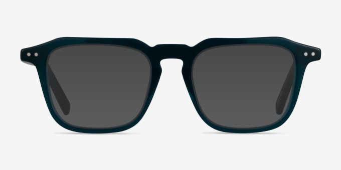 Flump Teal Alternative MaterialsEyeglass Frames from EyeBuyDirect, with Tinted Lenses