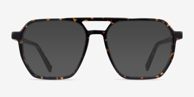 Stereo Tortoise AcetateEyeglass Frames from EyeBuyDirect, with Tinted Lenses