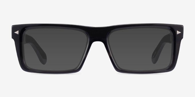 Sheldon Drak Gray AcetateEyeglass Frames from EyeBuyDirect, with Tinted Lenses