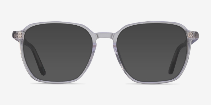 Ashby Clear Floral AcetateEyeglass Frames from EyeBuyDirect, with Tinted Lenses