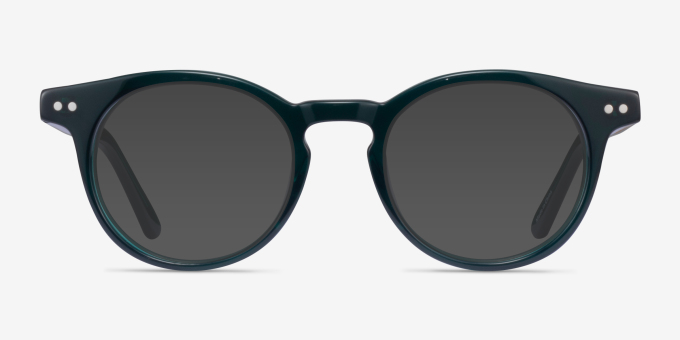 Luminary Teal AcetateEyeglass Frames from EyeBuyDirect, with Tinted Lenses