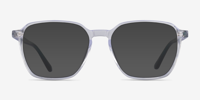 Stage Clear Teal AcetateEyeglass Frames from EyeBuyDirect, with Tinted Lenses