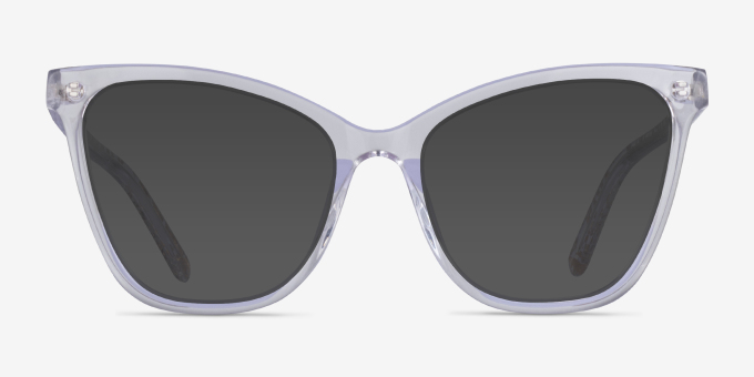 Mind Clear Gold AcetateEyeglass Frames from EyeBuyDirect, with Tinted Lenses