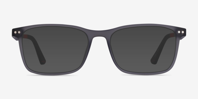Platform Rectangle Gray Full Rim Eyeglasses | Eyebuydirect