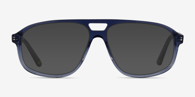 Volt Clear Blue AcetateEyeglass Frames from EyeBuyDirect, with Tinted Lenses