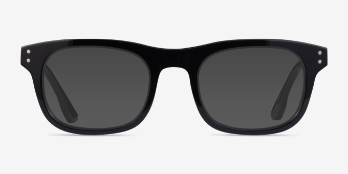 Smoky Black AcetateEyeglass Frames from EyeBuyDirect, with Tinted Lenses
