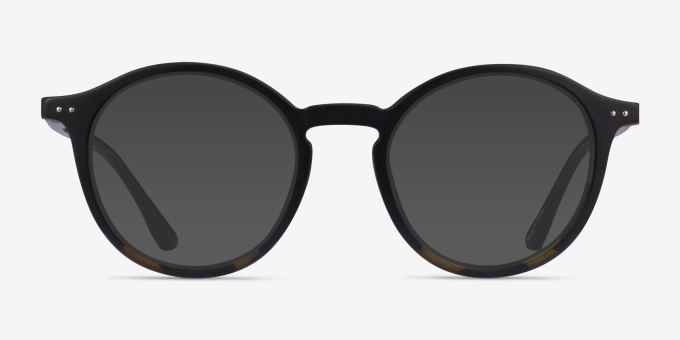 Piston Black Tortoise PlasticEyeglass Frames from EyeBuyDirect, with Tinted Lenses