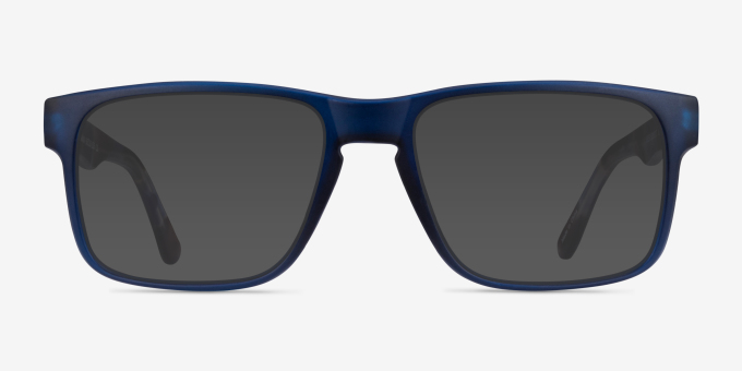 Terrain Navy Floral PlastiqueMontures de lunettes de vue d'EyeBuyDirect, Avec des Verres Teintés