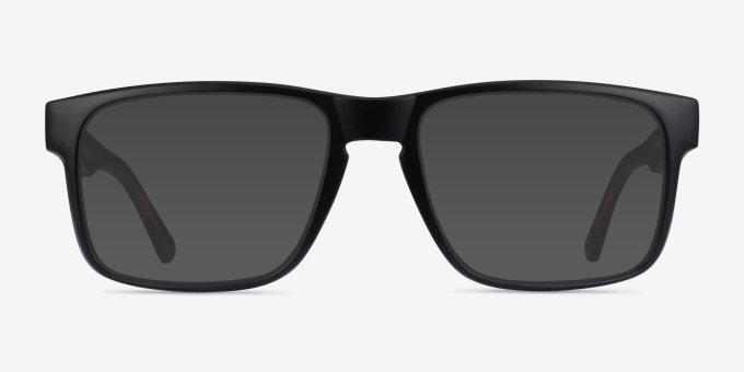 Terrain Black Tortoise PlasticEyeglass Frames from EyeBuyDirect, with Tinted Lenses