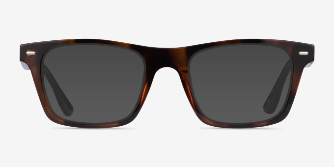 Hemlock Tortoise AcetateEyeglass Frames from EyeBuyDirect, with Tinted Lenses