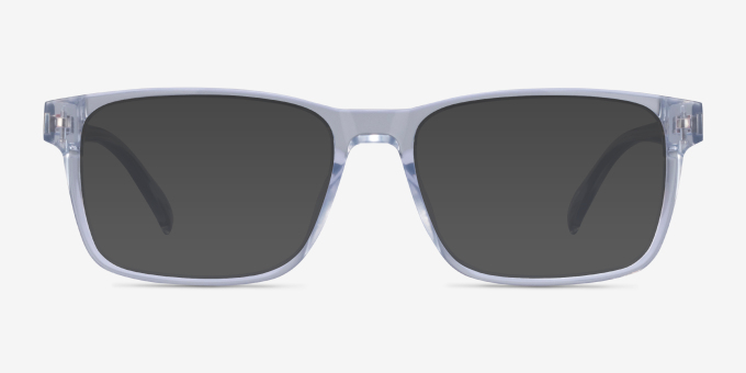 Beech Clear PlasticEyeglass Frames from EyeBuyDirect, with Tinted Lenses