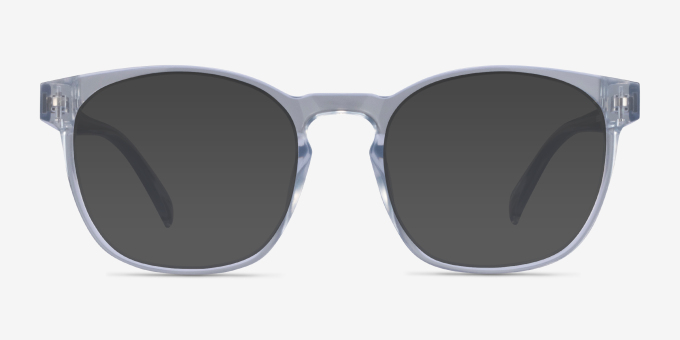 Oakwood Clear PlasticEyeglass Frames from EyeBuyDirect, with Tinted Lenses