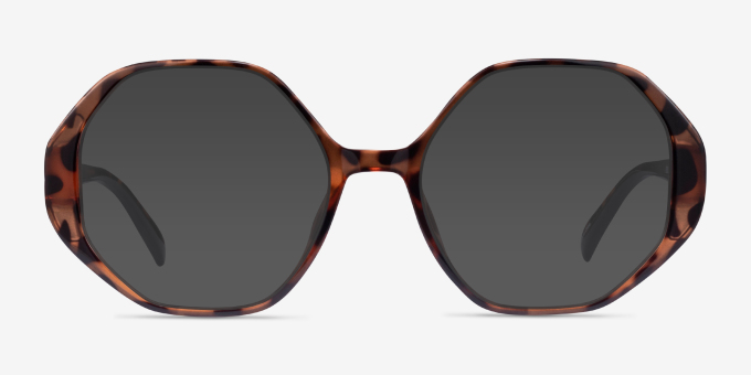 Cypress Tortoise PlasticEyeglass Frames from EyeBuyDirect, with Tinted Lenses
