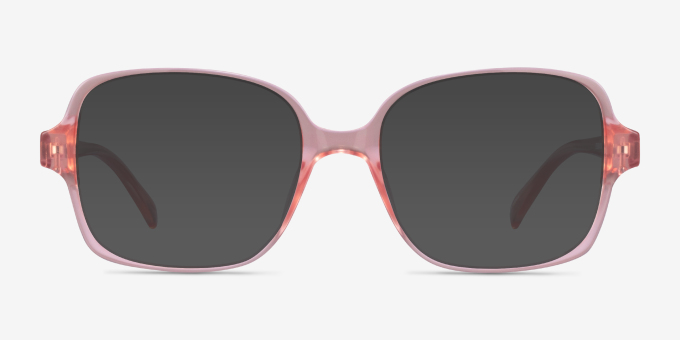 Poplar Clear Nude PlasticEyeglass Frames from EyeBuyDirect, with Tinted Lenses