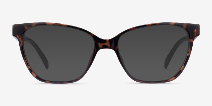 Almond Tortoise PlasticEyeglass Frames from EyeBuyDirect, with Tinted Lenses