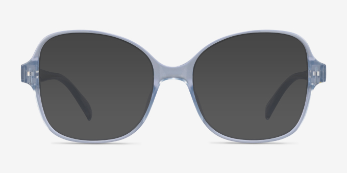 Arolla Clear PlasticEyeglass Frames from EyeBuyDirect, with Tinted Lenses