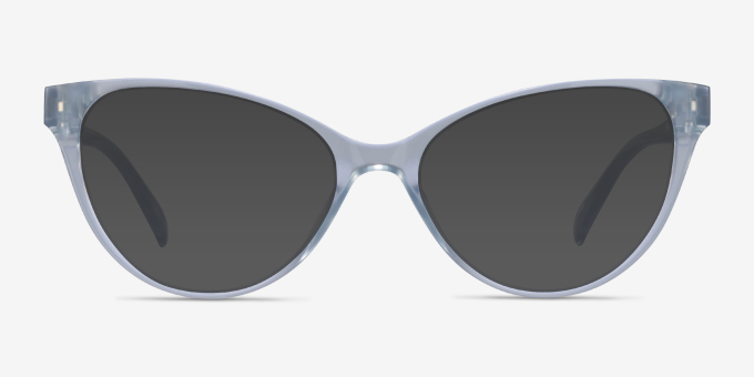 Lantana Clear PlasticEyeglass Frames from EyeBuyDirect, with Tinted Lenses