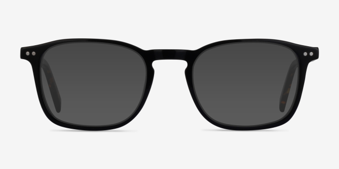 Holley Black Tortoise Alternative MaterialsEyeglass Frames from EyeBuyDirect, with Tinted Lenses