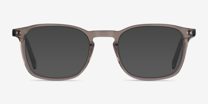 Holley Clear Brown Alternative MaterialsEyeglass Frames from EyeBuyDirect, with Tinted Lenses