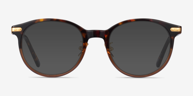 Dotti Tortoise Gold AcetateEyeglass Frames from EyeBuyDirect, with Tinted Lenses