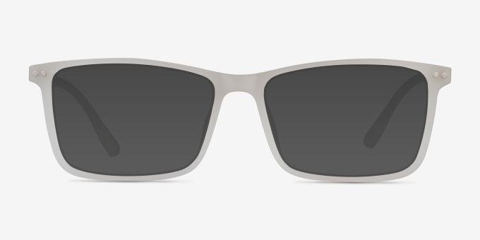 Lyra Matte Clear PlasticEyeglass Frames from EyeBuyDirect, with Tinted Lenses