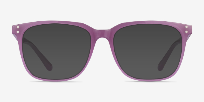 Lunar Gaze Purple PlasticEyeglass Frames from EyeBuyDirect, with Tinted Lenses