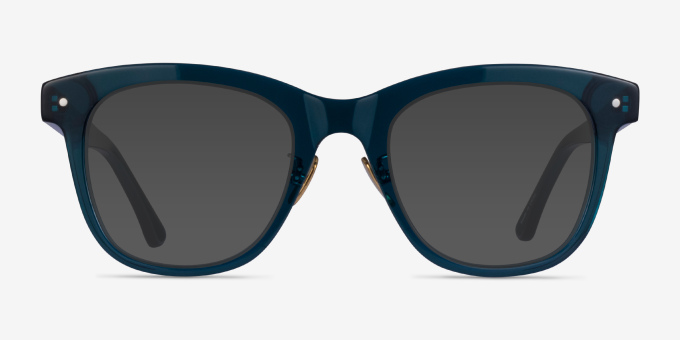 Coqueline Clear Blue AcetateEyeglass Frames from EyeBuyDirect, with Tinted Lenses