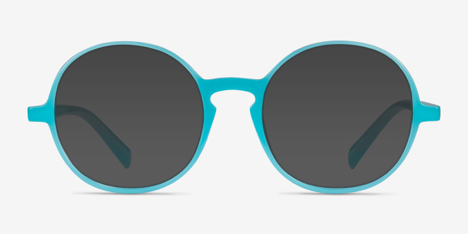 Nocturnal Blue PlasticEyeglass Frames from EyeBuyDirect, with Tinted Lenses