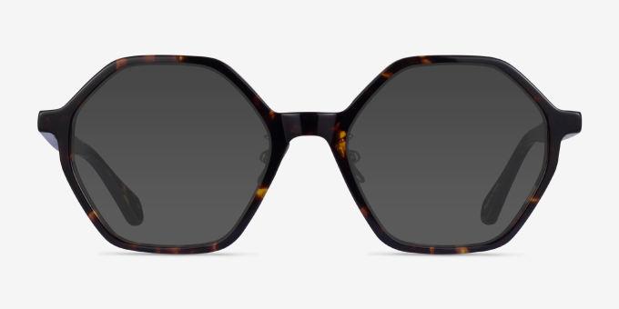 Aldridge Tortoise AcetateEyeglass Frames from EyeBuyDirect, with Tinted Lenses