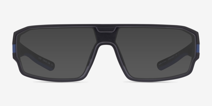 Dust Black Navy PlasticEyeglass Frames from EyeBuyDirect, with Tinted Lenses