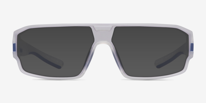 Dust Clear Navy PlasticEyeglass Frames from EyeBuyDirect, with Tinted Lenses