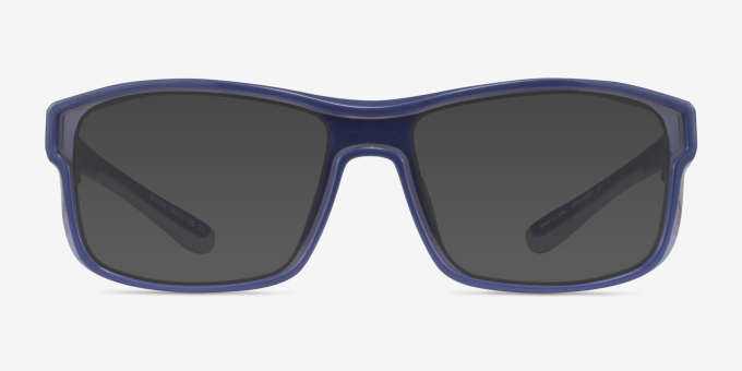 Molten Navy Gray PlastiqueMontures de lunettes de vue d'EyeBuyDirect, Avec des Verres Teintés