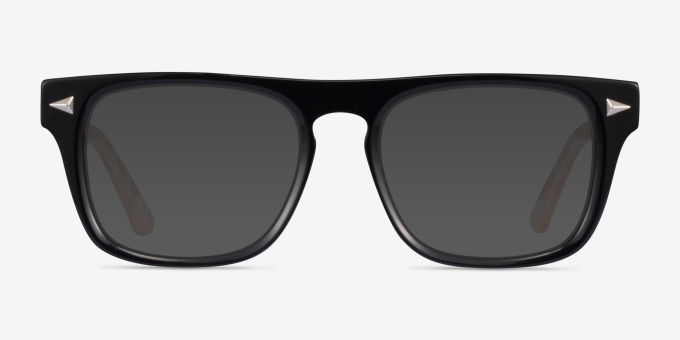 Fluoresce Black Champagne AcetateEyeglass Frames from EyeBuyDirect, with Tinted Lenses