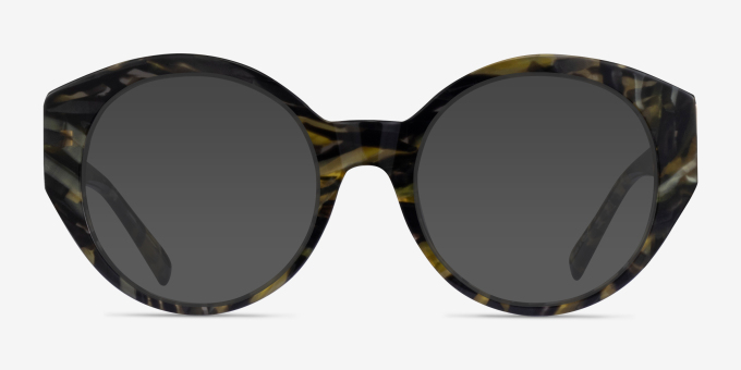 Dara Floral AcetateEyeglass Frames from EyeBuyDirect, with Tinted Lenses