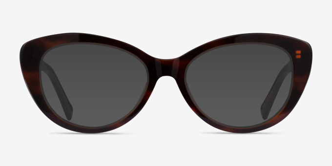 Rhea Tortoise AcetateEyeglass Frames from EyeBuyDirect, with Tinted Lenses