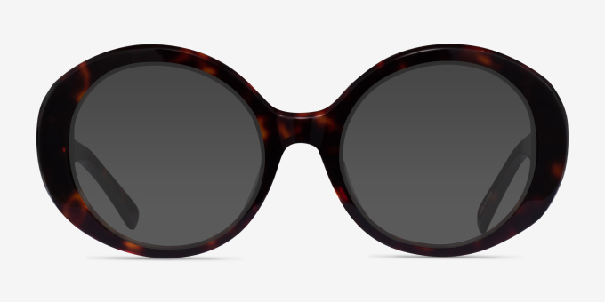 Leda Tortoise AcetateEyeglass Frames from EyeBuyDirect, with Tinted Lenses
