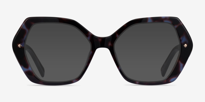 Adira Blue Tortoise AcetateEyeglass Frames from EyeBuyDirect, with Tinted Lenses