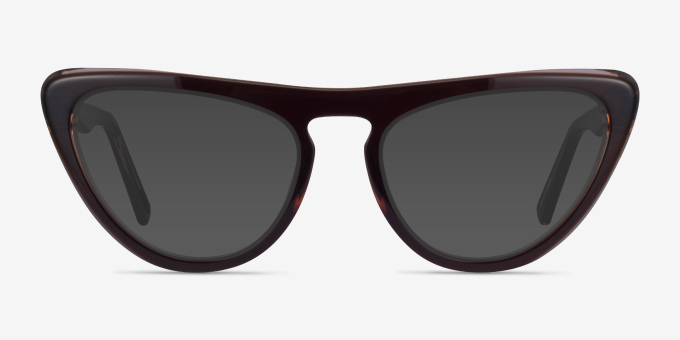 Korat Burgundy AcetateEyeglass Frames from EyeBuyDirect, with Tinted Lenses