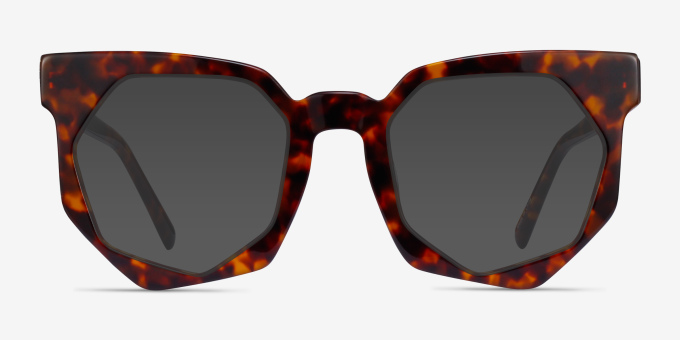 Jewel Tortoise AcetateEyeglass Frames from EyeBuyDirect, with Tinted Lenses