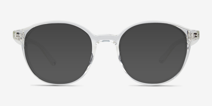 Endorphin Clear PlasticEyeglass Frames from EyeBuyDirect, with Tinted Lenses