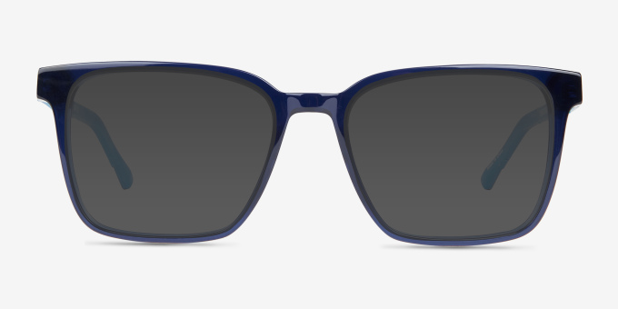 Mod Clear Blue AcétateMontures de lunettes de vue d'EyeBuyDirect, Avec des Verres Teintés