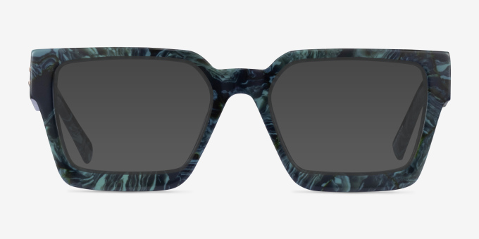 Hestia Green Floral AcetateEyeglass Frames from EyeBuyDirect, with Tinted Lenses