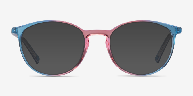 True Rainbow PlasticEyeglass Frames from EyeBuyDirect, with Tinted Lenses