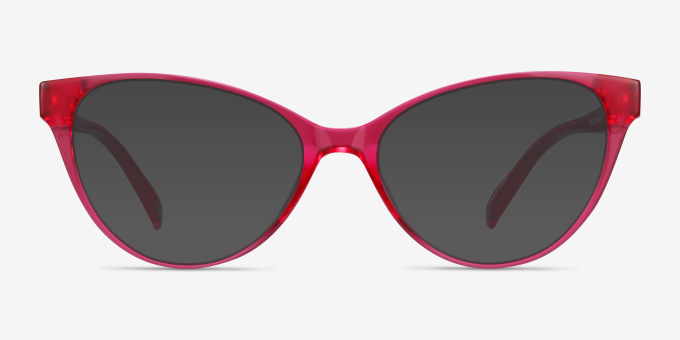 Lantana Crystal Peony PlasticEyeglass Frames from EyeBuyDirect, with Tinted Lenses