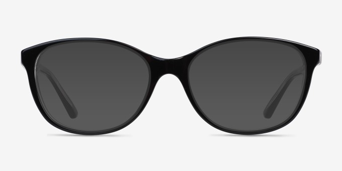 Piper Black AcetateEyeglass Frames from EyeBuyDirect, with Tinted Lenses