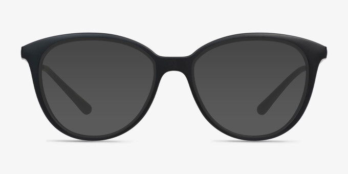 Neely Matte Black PlasticEyeglass Frames from EyeBuyDirect, with Tinted Lenses