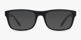 Suze Matte black Plastique Montures de lunettes de vue d'EyeBuyDirect, with Tinted Lenses