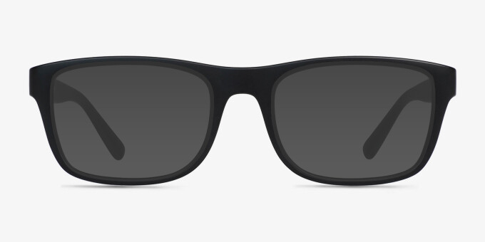 Suze Matte Black PlasticEyeglass Frames from EyeBuyDirect, with Tinted Lenses