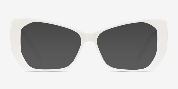 Deduce White AcetateEyeglass Frames from EyeBuyDirect, with Tinted Lenses